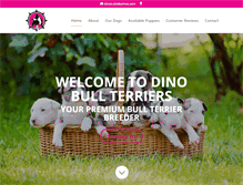 Tablet Screenshot of dinobullterriers.com